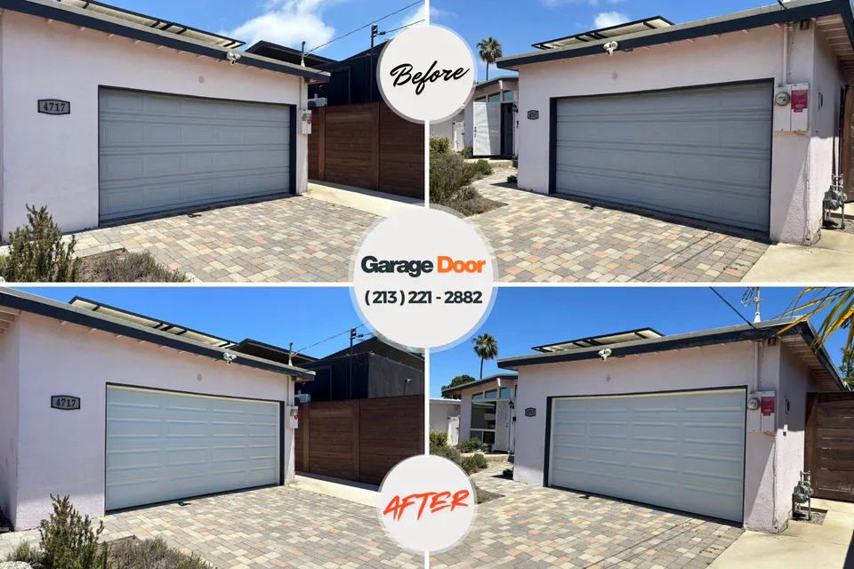 Before and after: garage door repair Rocky Boy West, MT